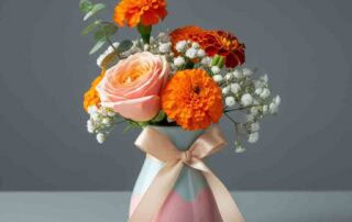 New Baby Flowers of Roses and Marigolds